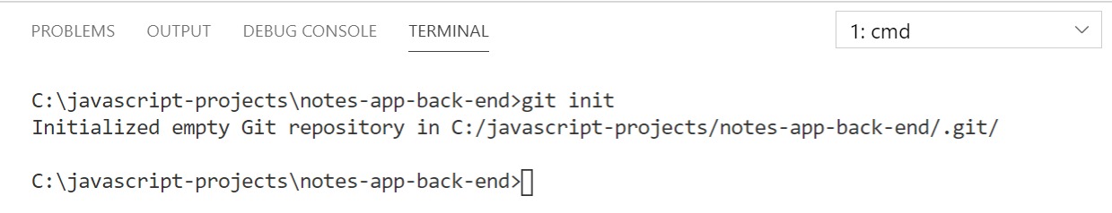Latihan: Menginisialisasi Local Repository pada Proyek Web Server | Belajar Back-End Pemula dengan JavaScr.. | Dicoding Indonesia