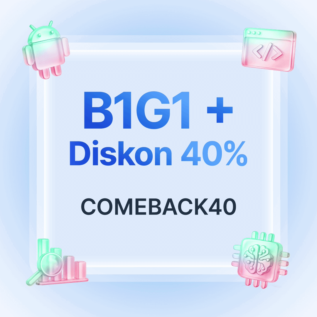 Back to Learn!  Buy 1 Get 1 + Diskon 40%