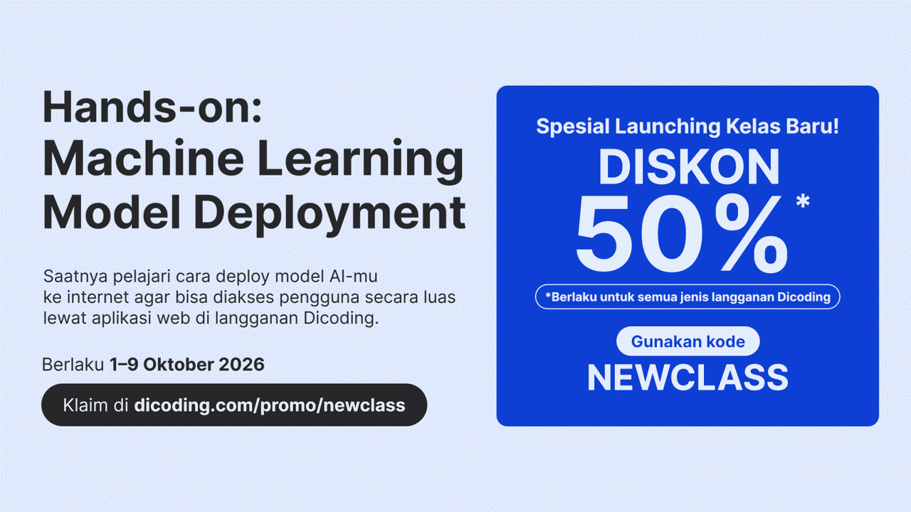 Diskon Spesial 50% untuk Menyambut Kelas Baru 