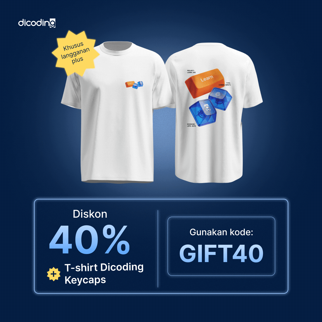 Hadiah Untukmu! Diskon 40% + T-shirt keycaps (new!)