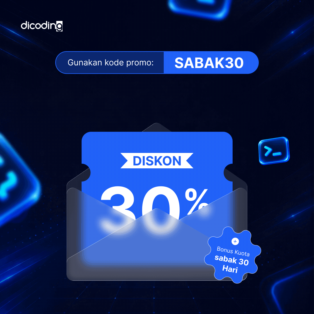 Launching fitur baru, Sabak! Diskon 30% + kuota Sabak 30 hari (gratis)