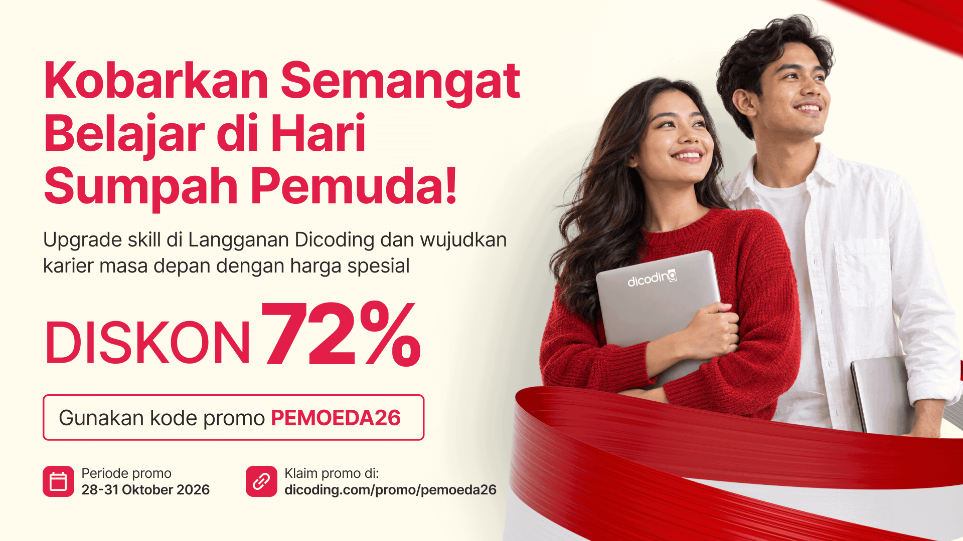 Sumpah Pemuda Big Sale! Klaim Diskon 72%