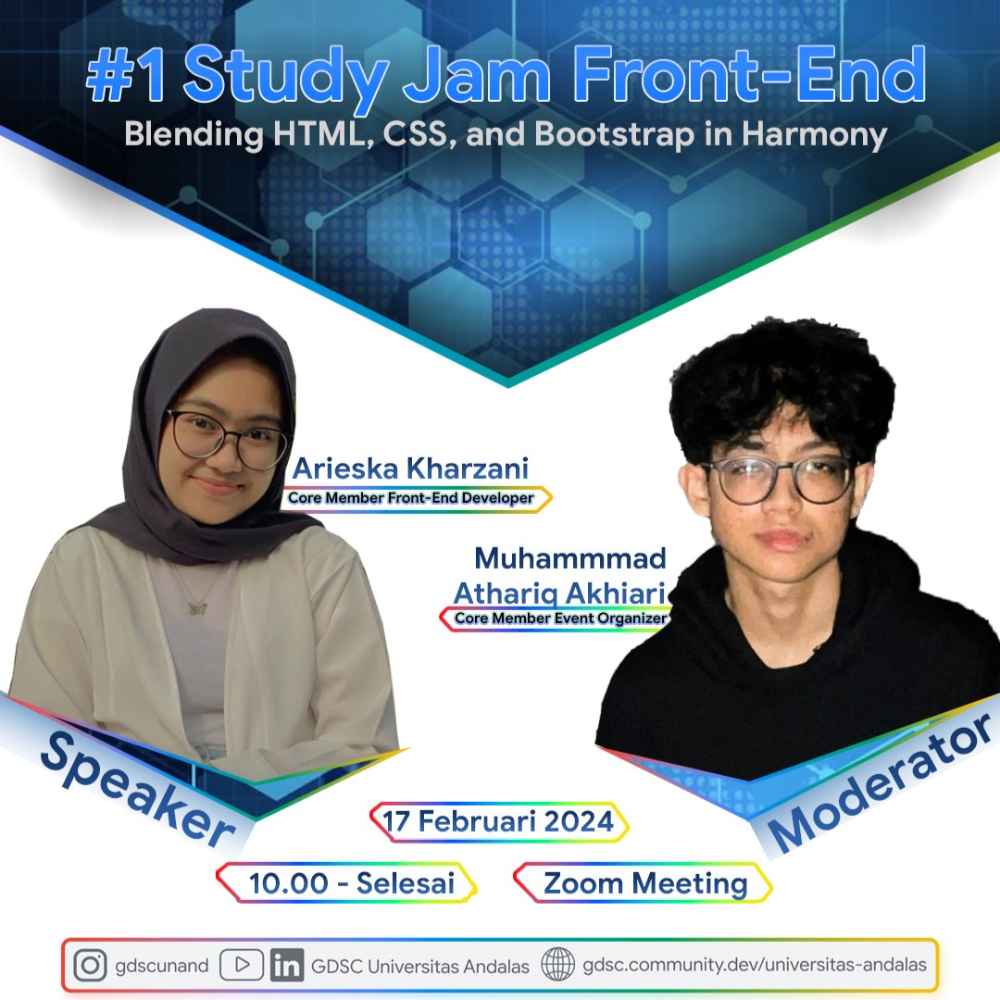 #1 Study Jam Front-End: Blending HTML, CSS, and Bootstrap in Harmony
