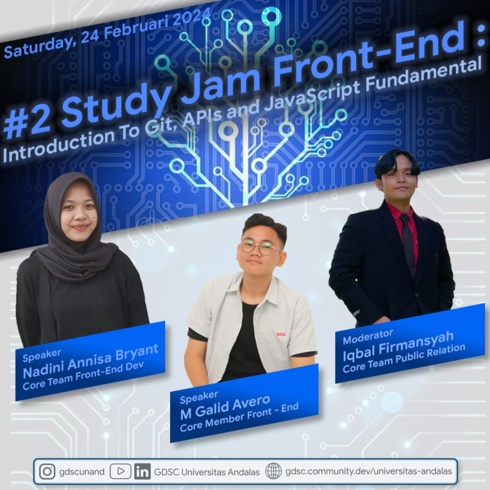 #2 Study Jam Front-End: Introduction To Git, APIs, and JavaScript Fundamental