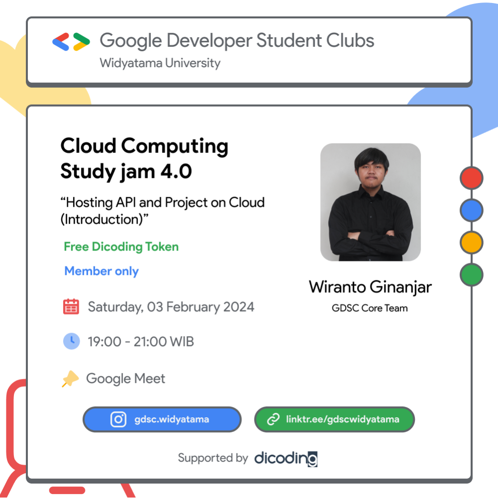 Cloud Computing Study Jam 4.0 : Hosting API and Project on Cloud (Introduction)