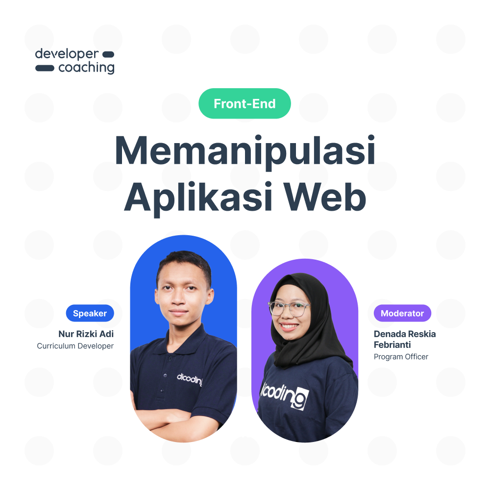 DevCoach 123 : Front-End | Memanipulasi Aplikasi Web