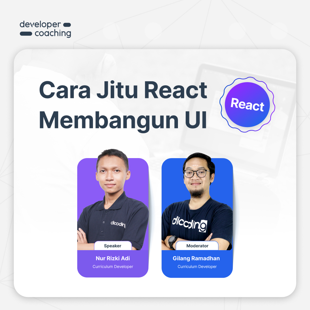DevCoach 176: React | Cara Jitu React Membangun UI