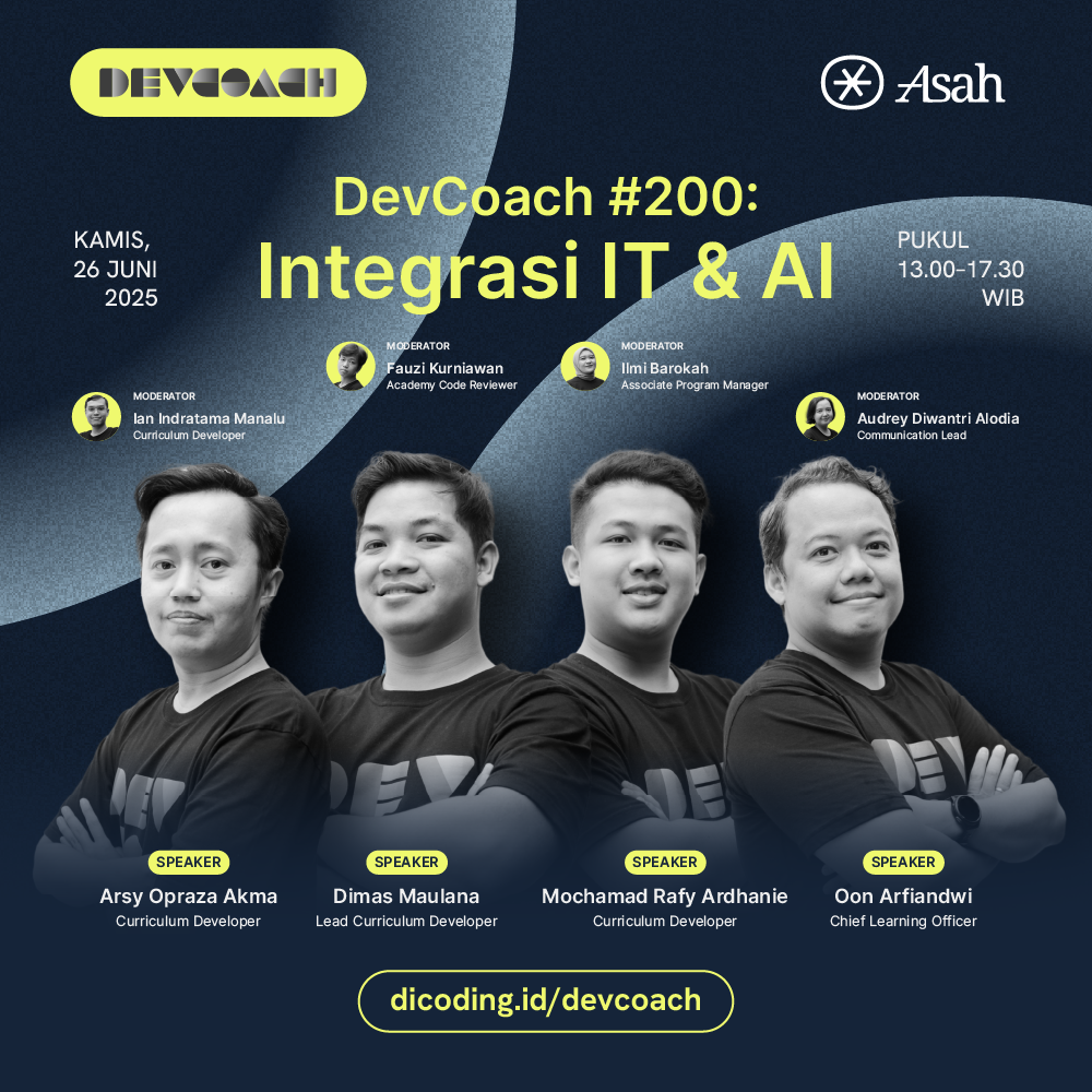 DevCoach #200: Integrasi IT & AI powered by Asah!