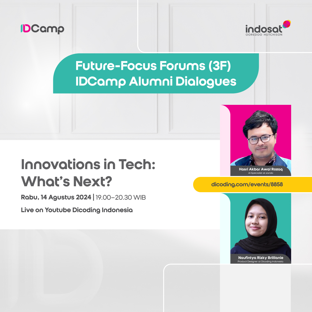 IDCamp Alumni Dialogue #6 - Innovations in Tech: What's Next?