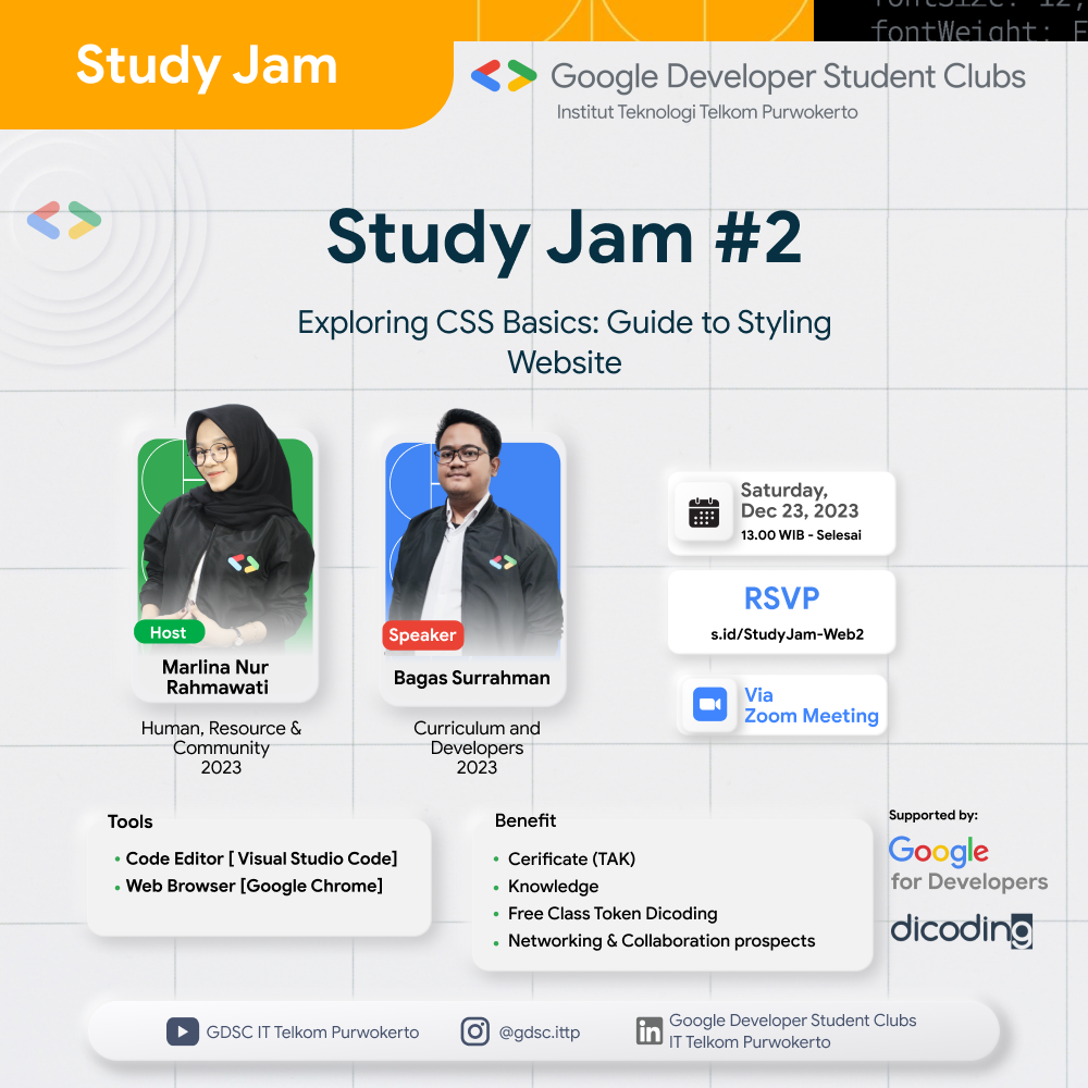 STUDY JAM WEB #2 "Exploring CSS Basics: Guide to Styling Website"