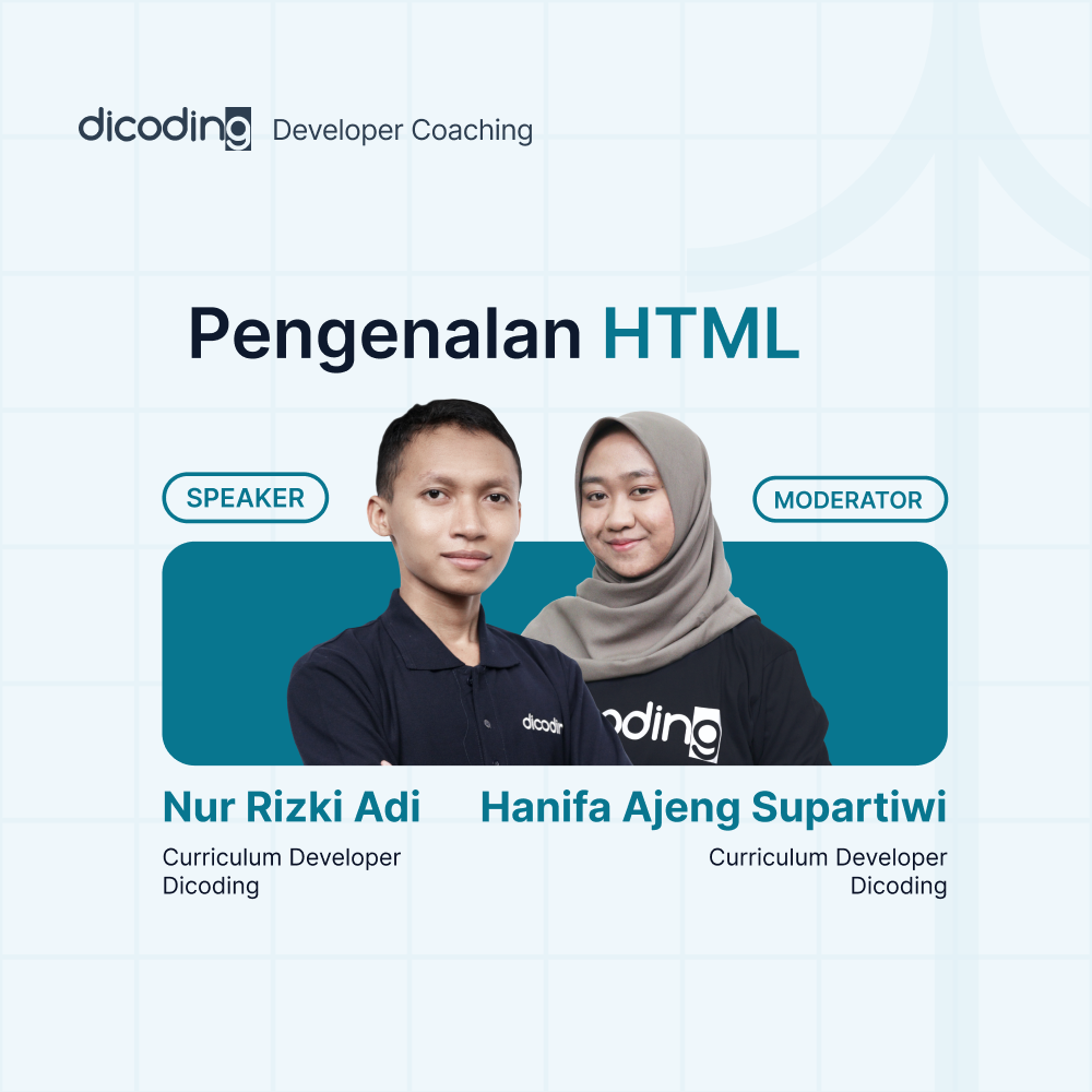 Dicoding Developer Coacing #94 | Pengenalan HTML