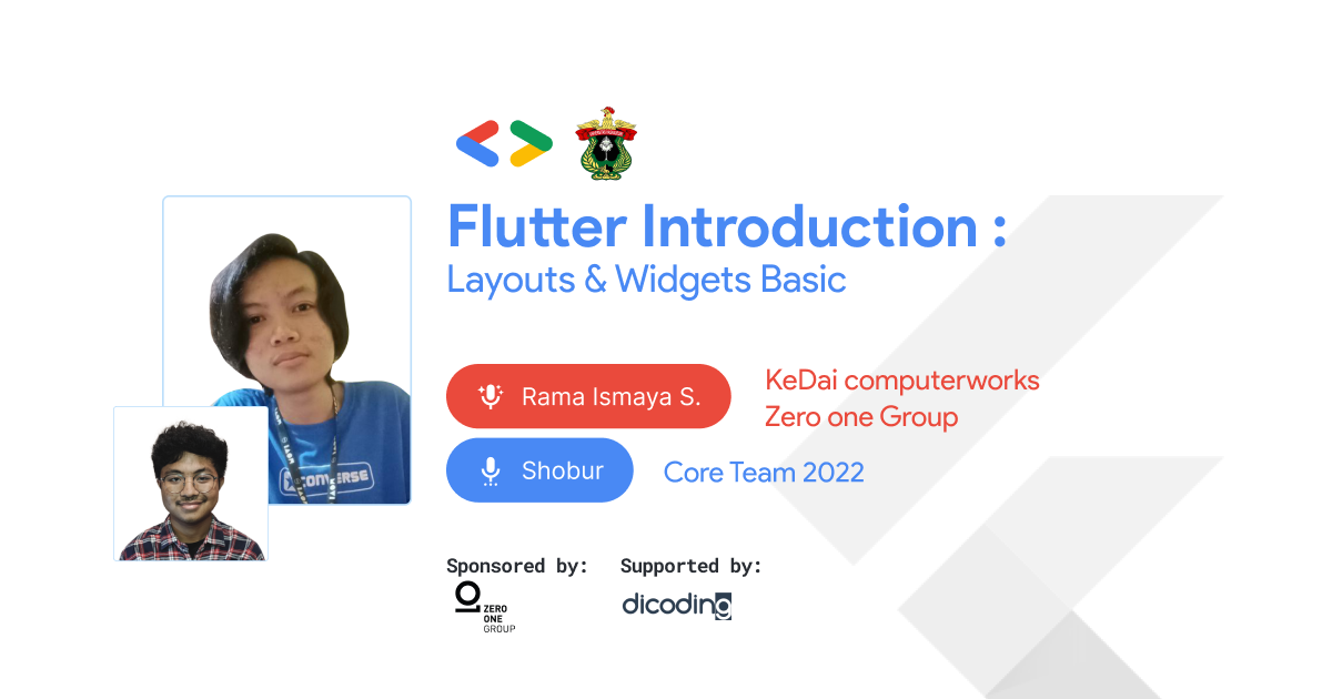 Flutter Introduction: Layouts & Widgets Basic - Dicoding Indonesia