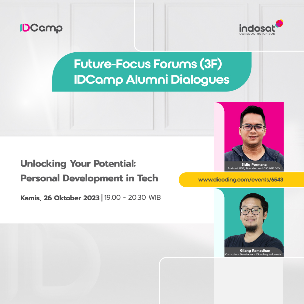 IDCamp Alumni Dialogue #1 - Unlocking Your Potential: Personal Development in Tech