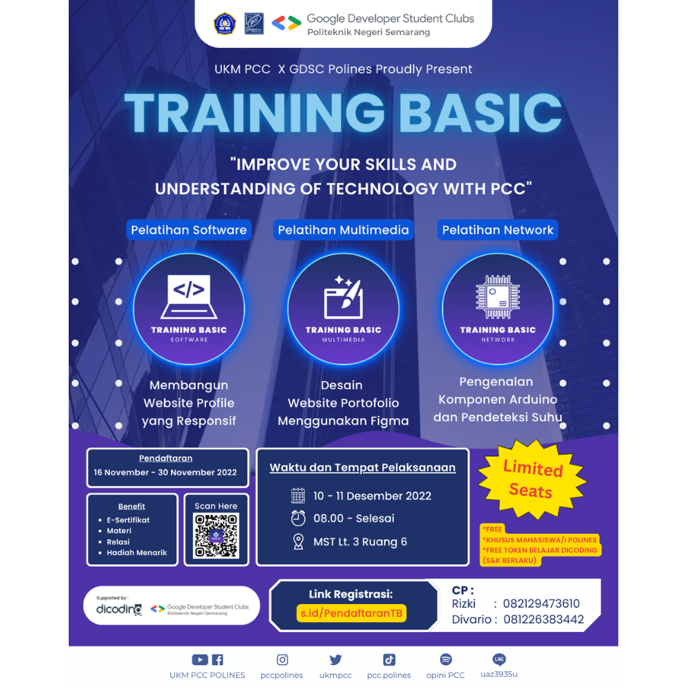 Training Basic UKM PCC X GDSC Polines
